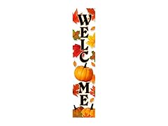 Welcome Fall Porch Sign 8x40
