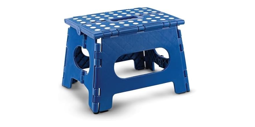 Lot # 399 Solid Vintage Folding Tricam Metal Step Stool - BOYS GONE