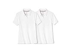 French Toast Girls White Polo (7-8)
