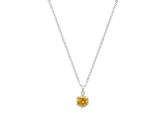 Yellow Moissanite Diamond Necklace