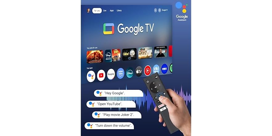 CiBest Google TV Projector 4K Support (Open Box)
