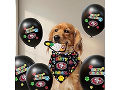 49ERS Deluxe Dog Birthday Set (L/XL)