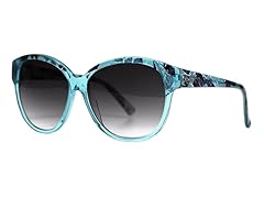 Kensie Kelly Sunglass, Aqua/Crystal Aqua