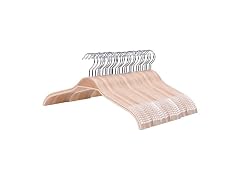 Suptinwear Non Slip Wooden Hangers 30 Pack