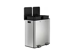 OUTLANE Trash Can, 2 x 8 gal (2 x 30 L) Garbage Can 