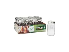 Ball - 32oz Wide Mouth Jars with Lids & Bands 12 Pack Jars