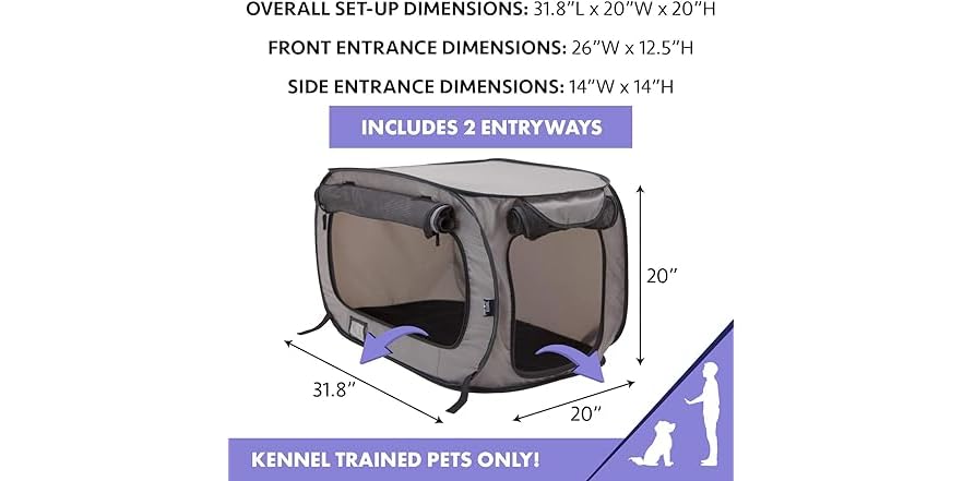 SportPet Designs Foldable Travel Cat Carrier - Plastic