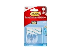 Command Small Hooks, Clear, 2-Hook, 6-Pack