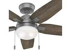Hunter Fan 44" w/ Light and Pull Chain