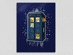 Cat-time-travel 11" x 14" Metal Poster