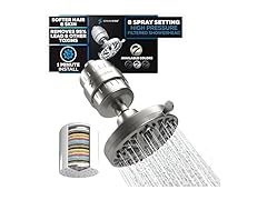 5" Round 23-Stage Filter Shower Head