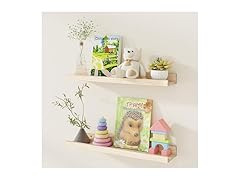 Fun Memories 24 inch Solid Wood Floating Shelves