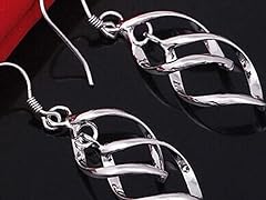 Fancy Drop Silver Earrings