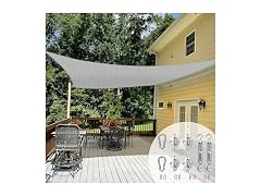TANG TANG Sun Shade Sail 10' x 14' Rectangle