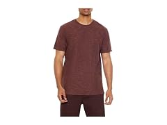 Forever 21  (L) Slub-Knit Crew Chocolate Tee