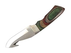 Wood 8" Guthook w/ Leather Sheath