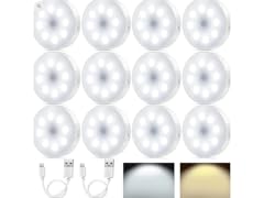 Hakol 6 Pack Rechargeable Motion Sensor Light Fixture
