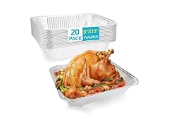 WAWINY 9x13 Thickened Aluminum Foil Pans(20Pack)