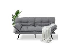 MUUEGM 71" Futon Sofa Bed, Memory Foam