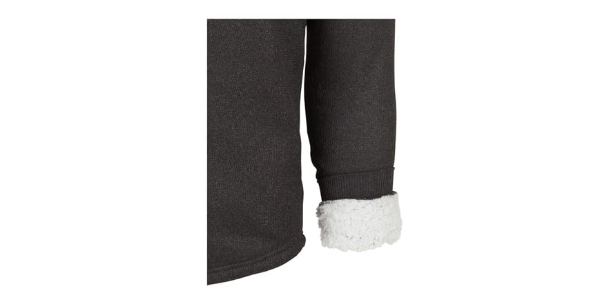 Stateside Women's Sherpa Cropped Henley Sweatshirt