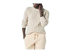 Amazon Essentials Womens Cotton Cable Sweater