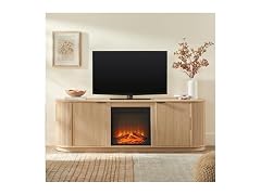 Walker Edison Chloe TV Stand Fireplace