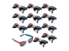 Fun Express Patriotic Nomad Sunglasses Pack of 12