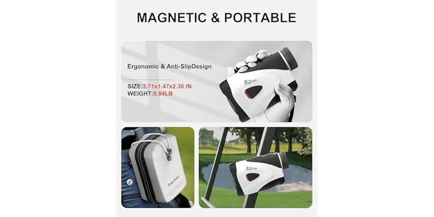 Golf Rangefinder with Slope & Pin Lock Vibration