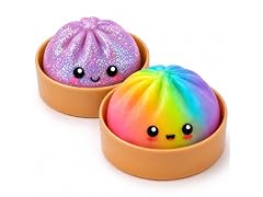 2Pk Squishy Glitter+Rainbow Dump
