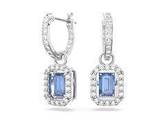 Swarovski Una Blue Octagon Earrings