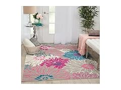 Nourison Home Passion Grey 5'3" x 7'3" Area Rug