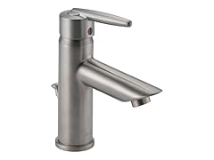 Single Handle Lavatory Faucet, Stainless