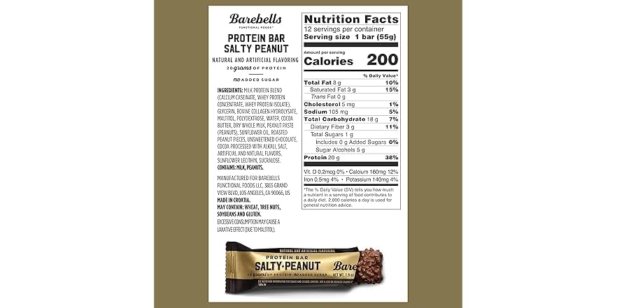 Barebells Protein Bars Salty Peanut - 12