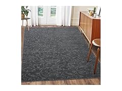 GlowSol 5x8 Solid Moroccan Area Rug