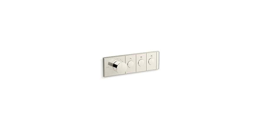 KOHLER Anthem Three-Outlet Recessed Mechanical Thermostatic Valve Control K-26347-9-SN