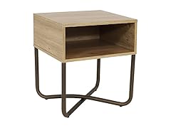 Sunnydaze Open Shelf Nightstand
