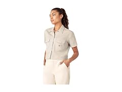 Dickies Women's (XL) WORK SHIRT CROPPED SS W