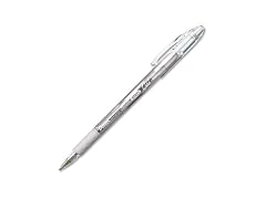 Pentel Gel Roller Pen, Waterproof, Medium Silver Metallic Ink
