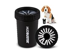 Dexas Medium Dog Paw Cleaner, Matte Black