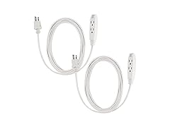 Clear Power 6ft 3 Outlet HD Flat Plug Ext Cord 14/3