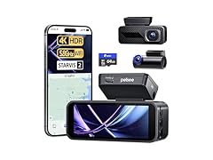 Pelsee P1 Pro 4K Dash Cam | 3.39" Screen