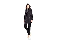 Classic Charcoal Wool Winter Coat (S)