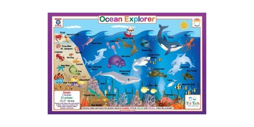 Science Placemat Tot Talk Roar Dinosaur Educational Placemat For Kids U2013 Made - Want Boy Placemat