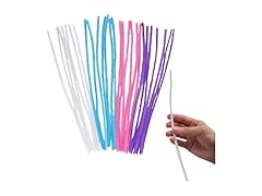 Fun Express Pastel Chenille Stems, Bulk 100 Pc
