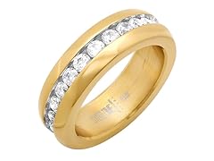 Band Ring w/ Inlay CZ