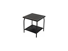 Richmond Wicker Patio End Table, Espresso