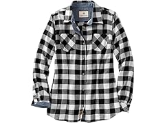 Legendary Buffalo Check White Flannel (XS)