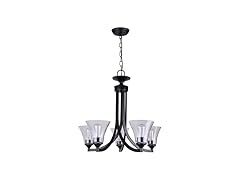 5 Light Chandelier 22"Wx21"H Clear