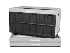 CleverMade Collapsible Storage Bin (No Lid) - 46L - Gray 3PK