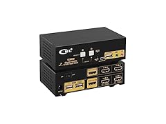 CKL HDMI KVM 2 Port 4K 30Hz Dual Monitor